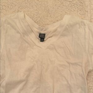 Wild Fable White V-Neck T-Shirt